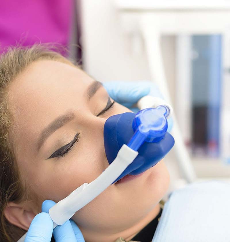 Woman sedated for dental procedure